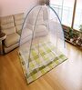 Single Bed Polyester Mosquito Net In Blue