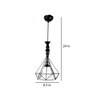 Travis Black Iron Hanging Light