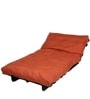 Single Futon in Orange Colour with Mattress