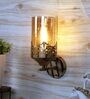 Single Iron Wall Light In Antic Finish