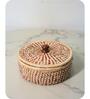 Single Maroon Sabai Grass Tandoor Tales Roti Box