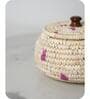Single Natural Sabai Grass Boho Blush Jar Organizers
