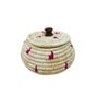 Single Natural Sabai Grass Boho Blush Jar Organizers