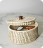 Single Natural Sabai Grass Rustic Charm Storage Box Organizers