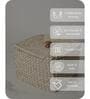 Single Natural Sabai Grass Urban Weave Box Organizers