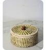 Single Olive Sabai Grass Earthen Cradle Roti Box