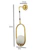 Single Metal Novelty Wall Light (Gold)