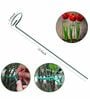 Single Stem Set of 3 Green Metal Plant Stand