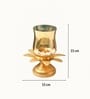 Golden Metal Lotus Tea Light Holder