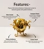 Golden Metal Tree-Shaped Hanging Tea Light Holder
