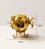 Golden Metal Tree-Shaped Hanging Tea Light Holder