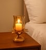 Golden Metal Lotus Tea Light Holder