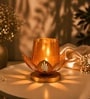 Golden Metal Single Votive Tea Light Holder