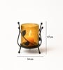 Black Metal Swirl Tealight Holder