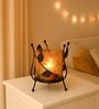 Black Metal Swirl Tealight Holder