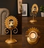 Golden Single T-Lite Holder