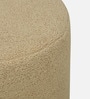 Sintra Boucle Fabric Round Pouffe in Camel Colour