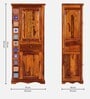 Siramika Sheesham Wood 1 Door Wardrobe In Honey Oak Finish