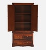 Siramika Sheesham Wood 2 Door Wardrobe in Honey Oak Finish Siramika Sheesham Wood 2 Door Wardrobe in Honey Oak Finish