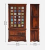 Siramika Sheesham Wood 2 Door Wardrobe in Honey Oak Finish Siramika Sheesham Wood 2 Door Wardrobe in Honey Oak Finish