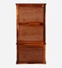 Siramika Sheesham Wood 2 Door Wardrobe In Honey Oak Finish With Drawer