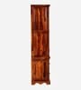 Siramika Sheesham Wood 2 Door Wardrobe In Honey Oak Finish With Drawer