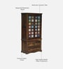 Siramika Sheesham Wood 2 Door Wardrobe In Provincial Teak Finish