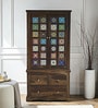 Siramika Sheesham Wood 2 Door Wardrobe In Provincial Teak Finish Siramika Sheesham Wood 2 Door Wardrobe In Provincial Teak Finish
