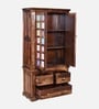 Siramika Sheesham Wood 2 Door Wardrobe In Provincial Teak Finish Siramika Sheesham Wood 2 Door Wardrobe In Provincial Teak Finish