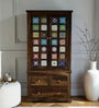 Siramika Sheesham Wood 2 Door Wardrobe In Provincial Teak Finish