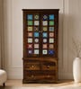 Siramika Sheesham Wood 2 Door Wardrobe In Provincial Teak Finish Siramika Sheesham Wood 2 Door Wardrobe In Provincial Teak Finish