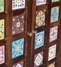 Siramika Sheesham Wood 2 Door Wardrobe In Provincial Teak Finish Siramika Sheesham Wood 2 Door Wardrobe In Provincial Teak Finish
