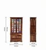 Siramika Sheesham Wood 2 Door Wardrobe In Provincial Teak Finish Siramika Sheesham Wood 2 Door Wardrobe In Provincial Teak Finish