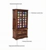 Siramika Sheesham Wood 2 Door Wardrobe In Provincial Teak Finish Siramika Sheesham Wood 2 Door Wardrobe In Provincial Teak Finish