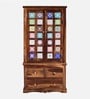 Siramika Sheesham Wood 2 Door Wardrobe In Provincial Teak Finish Siramika Sheesham Wood 2 Door Wardrobe In Provincial Teak Finish