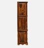 Siramika Sheesham Wood 2 Door Wardrobe In Provincial Teak Finish With Drawer