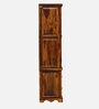 Siramika Sheesham Wood 2 Door Wardrobe In Provincial Teak Finish With Drawer