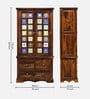 Siramika Sheesham Wood 2 Door Wardrobe In Provincial Teak Finish With Drawer