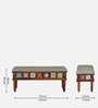 Siramika Sheesham Wood 6 Seater Dining Set In Honey Oak Finish With Cushioned Bench Siramika Sheesham Wood 6 Seater Dining Set In Honey Oak Finish With Cushioned Bench