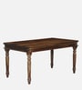 Siramika Sheesham Wood 6 Seater Dining Set In Provincial Teak Finish Siramika Sheesham Wood 6 Seater Dining Set In Provincial Teak Finish