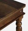 Siramika Sheesham Wood 6 Seater Dining Set In Provincial Teak Finish With Cushioned Bench Siramika Sheesham Wood 6 Seater Dining Set In Provincial Teak Finish With Cushioned Bench