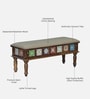 Siramika Sheesham Wood 6 Seater Dining Set In Provincial Teak Finish With Cushioned Bench Siramika Sheesham Wood 6 Seater Dining Set In Provincial Teak Finish With Cushioned Bench
