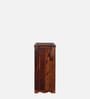 Siramika Sheesham Wood Bar Cabinet In Honey Oak Finish