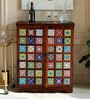 Siramika Sheesham Wood Bar Cabinet In Honey Oak Finish Siramika Sheesham Wood Bar Cabinet In Honey Oak Finish