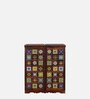 Siramika Sheesham Wood Bar Cabinet In Honey Oak Finish