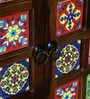 Siramika Sheesham Wood Bar Cabinet In Provincial Teak Finish Siramika Sheesham Wood Bar Cabinet In Provincial Teak Finish