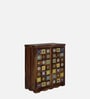 Siramika Sheesham Wood Bar Cabinet In Provincial Teak Finish