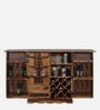 Siramika Sheesham Wood Bar Cabinet In Provincial Teak Finish