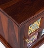 Siramika Sheesham Wood Bedside Table (LHS Door) In Honey Oak Finish