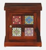 Siramika Sheesham Wood Bedside Table (Lhs Door) In Honey Oak Finish Siramika Sheesham Wood Bedside Table (Lhs Door) In Honey Oak Finish